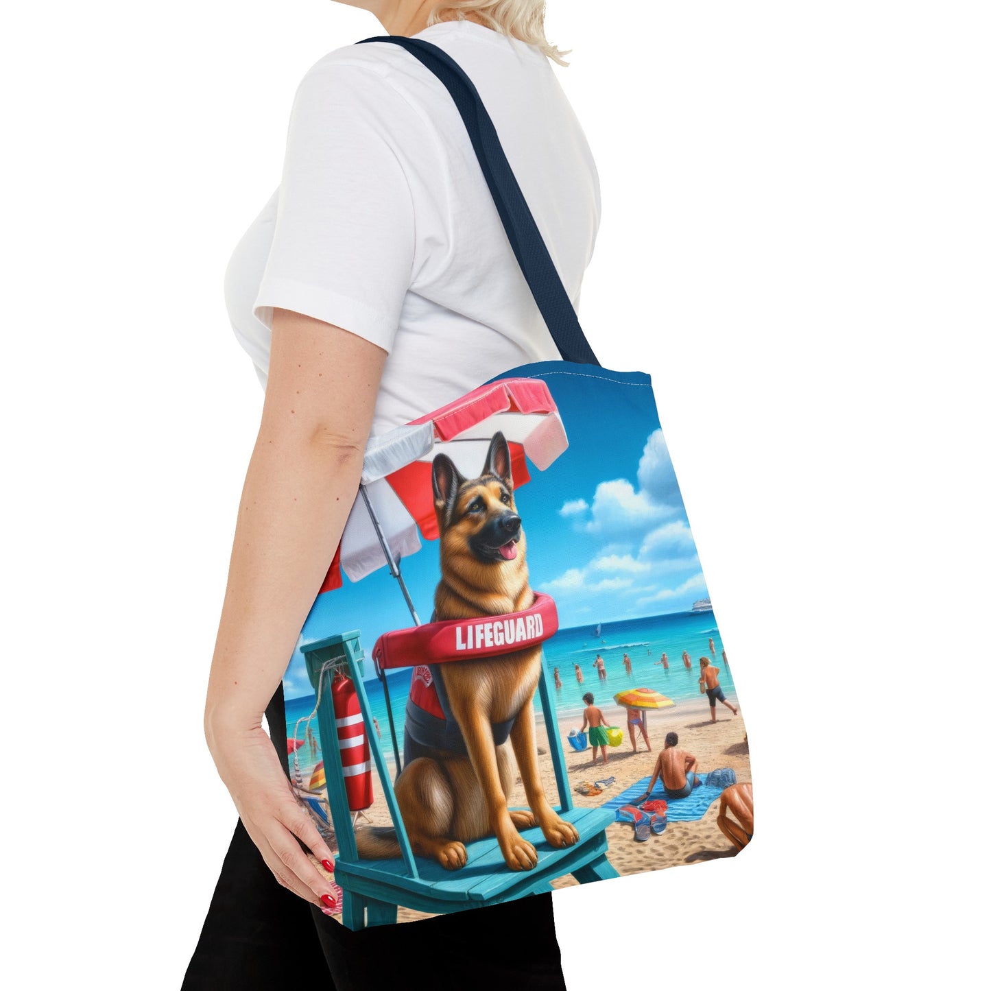 German Shepherd Lifeguard Tote Bag