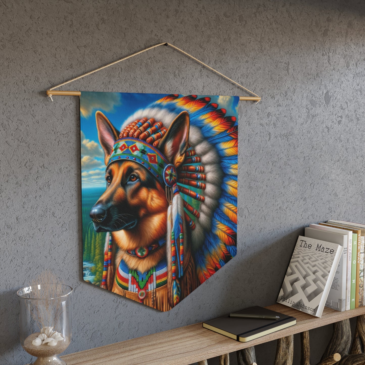 German Shepherd Indian Scented Pennant