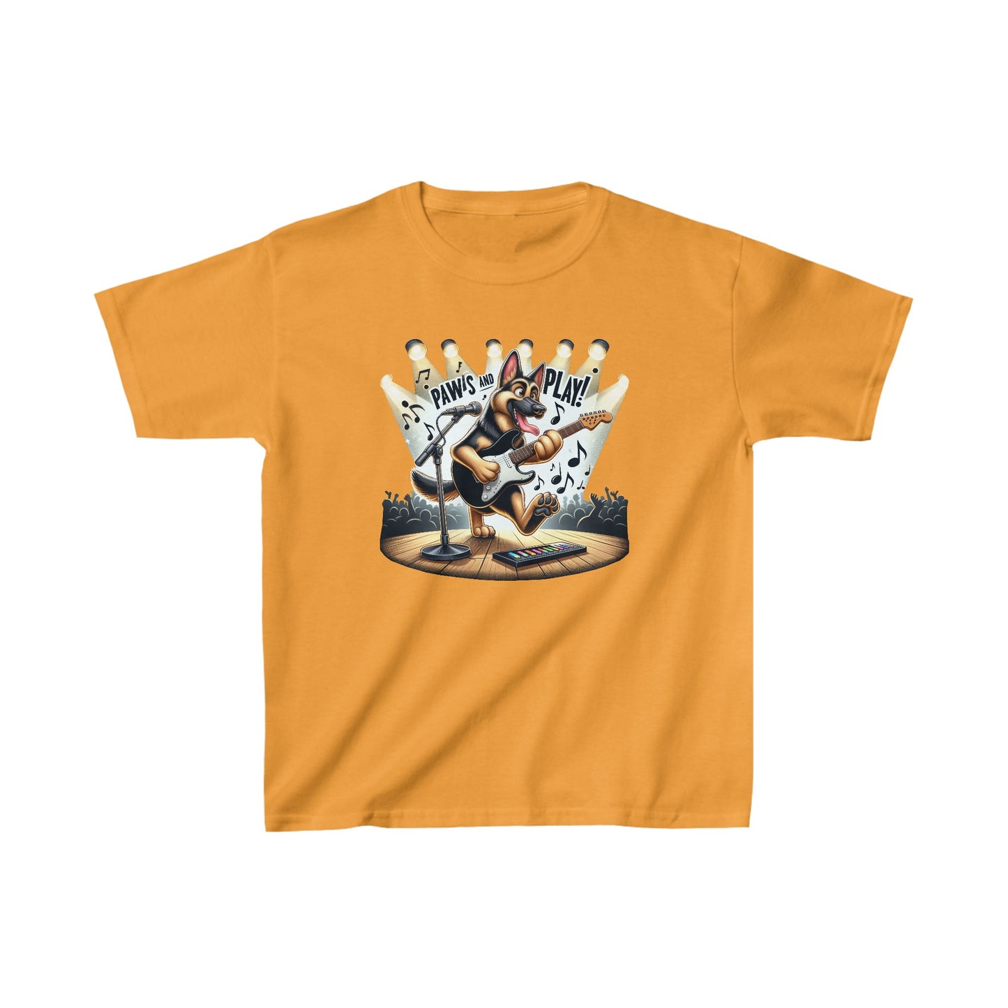 Paws and Play Kids Size T-Shirt (Multi colors) (German Shepherd)