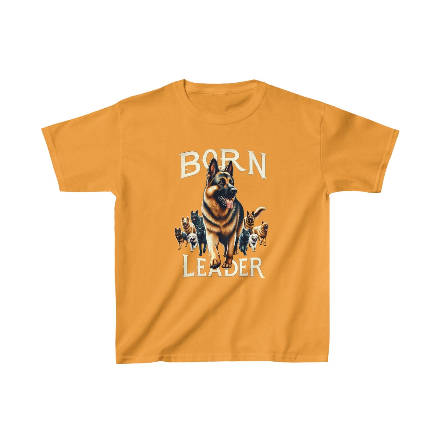 Born Leader Kids Size T-Shirt (Multi colors) (German Shepherd)