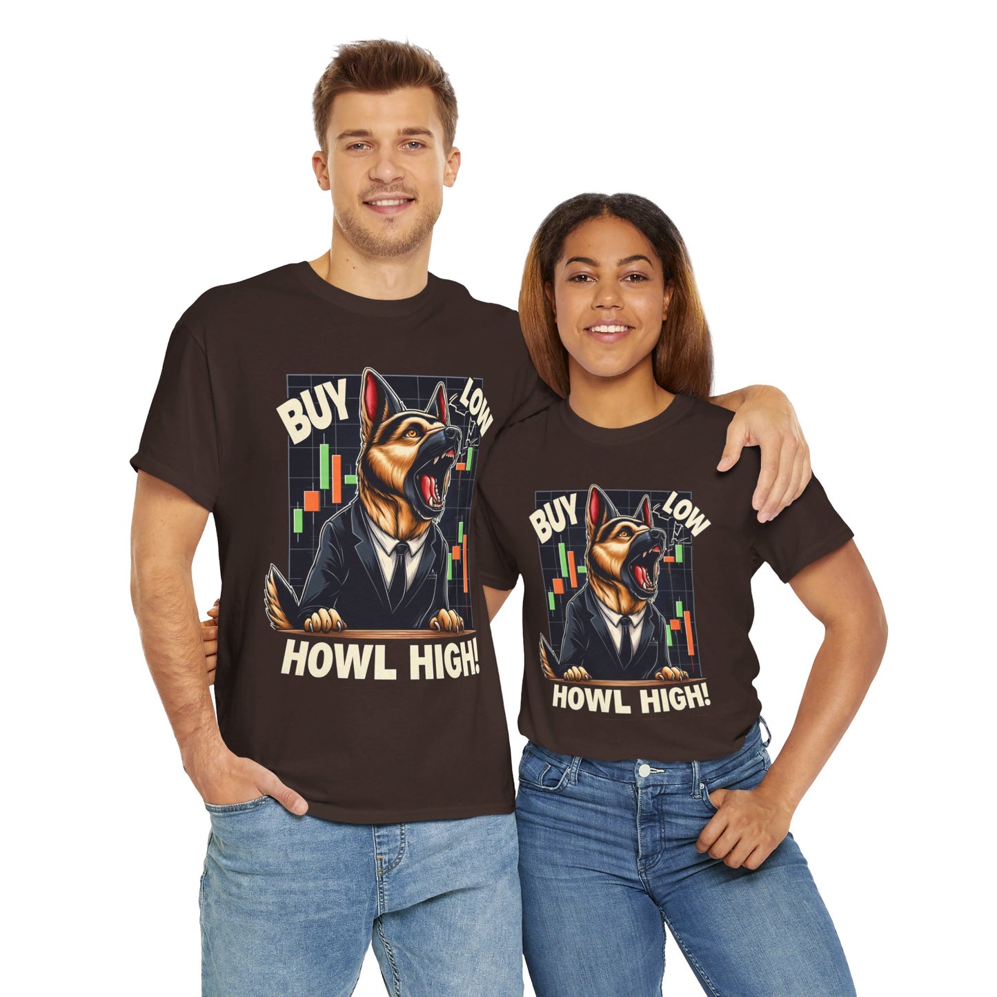 Buy Low. Howl High! T-Shirt (13 colors) (German Shepherd)