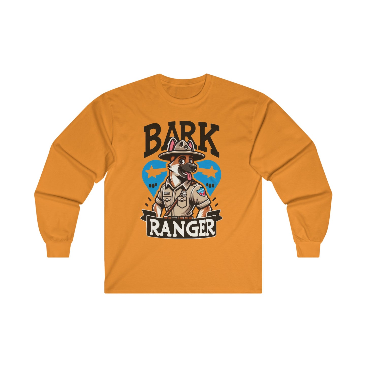 Bark Ranger On Duty Long Sleeve Shirt (20 colors) (German Shepherd)