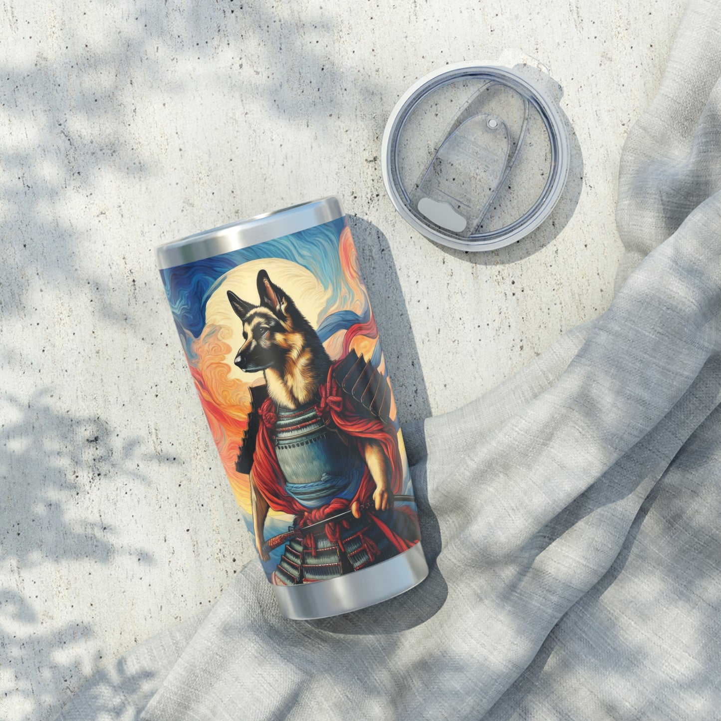 Samurai German Shepherd 20oz Tumbler
