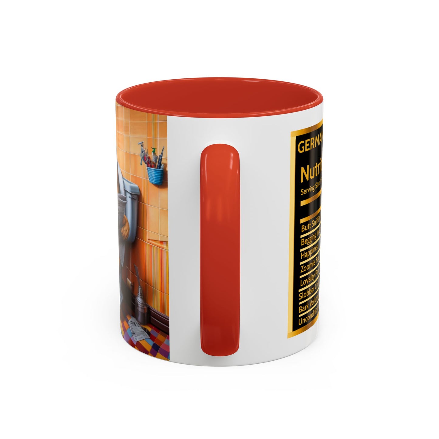 German Shepherd Toilet Coffee Mug