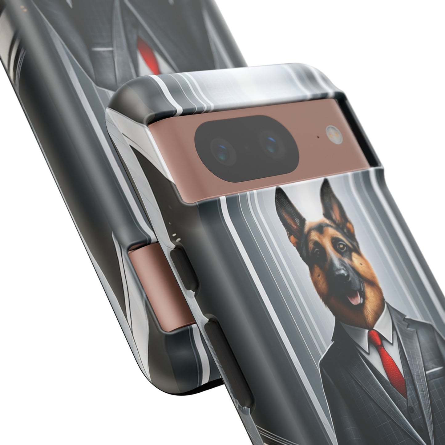 German Shepherd Wearing a Business Suit Phone Case