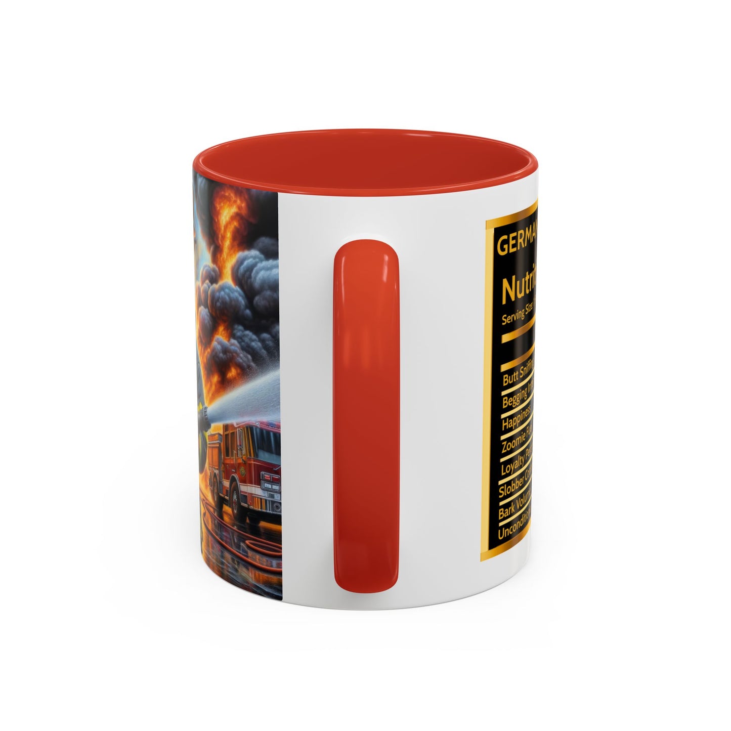 German Shepherd Fireman Coffee Mug