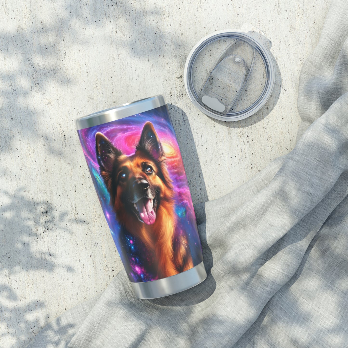 German Shepherd in Space 20oz Tumbler