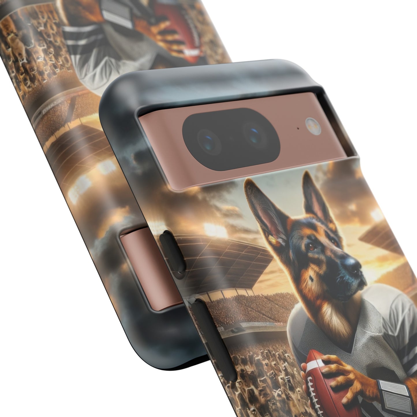 German Shepherd Playing Football Tough Phone Case