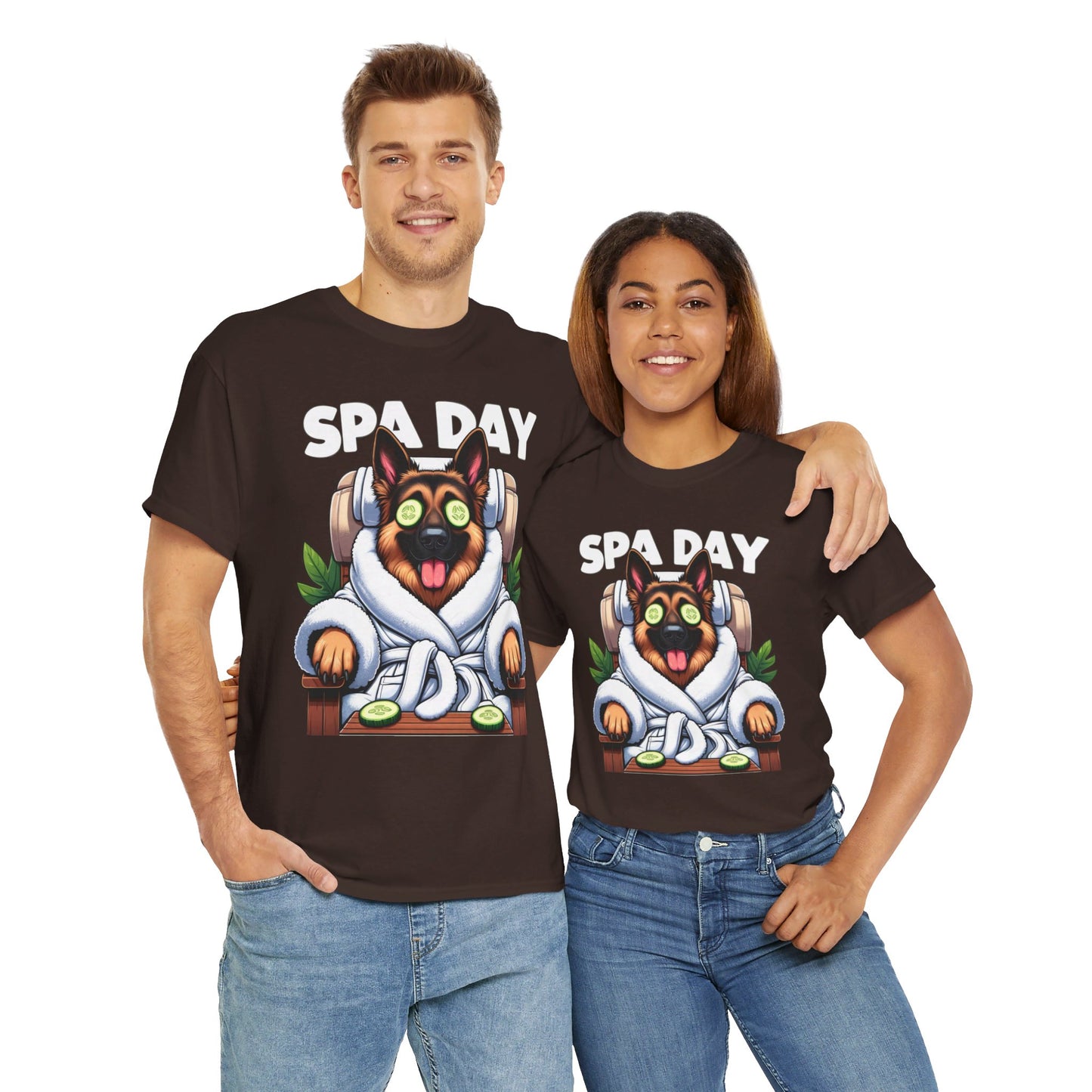 Spa Day T-Shirt (13 colors) (German Shepherd)