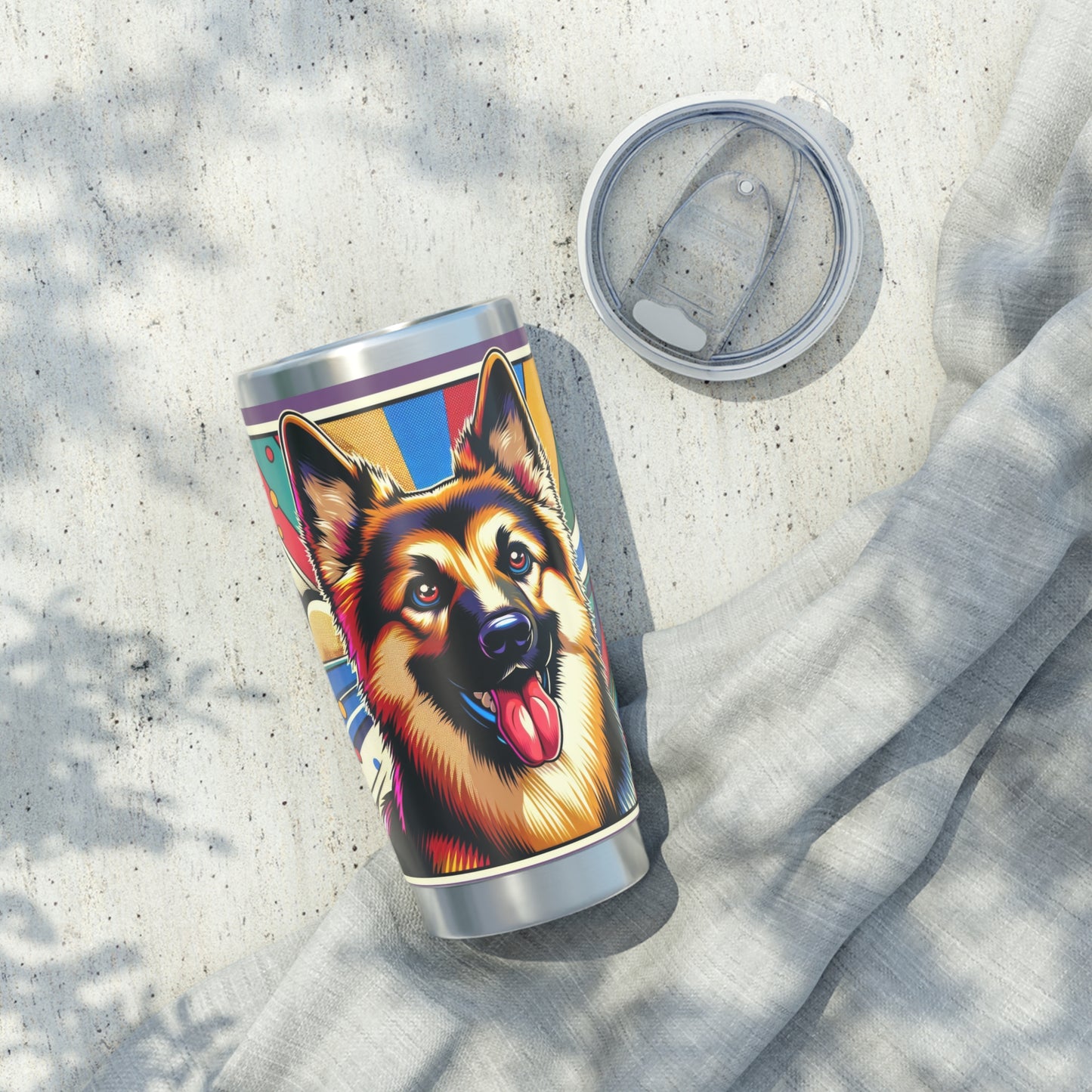 Anime style German Shepherd 20oz Tumbler