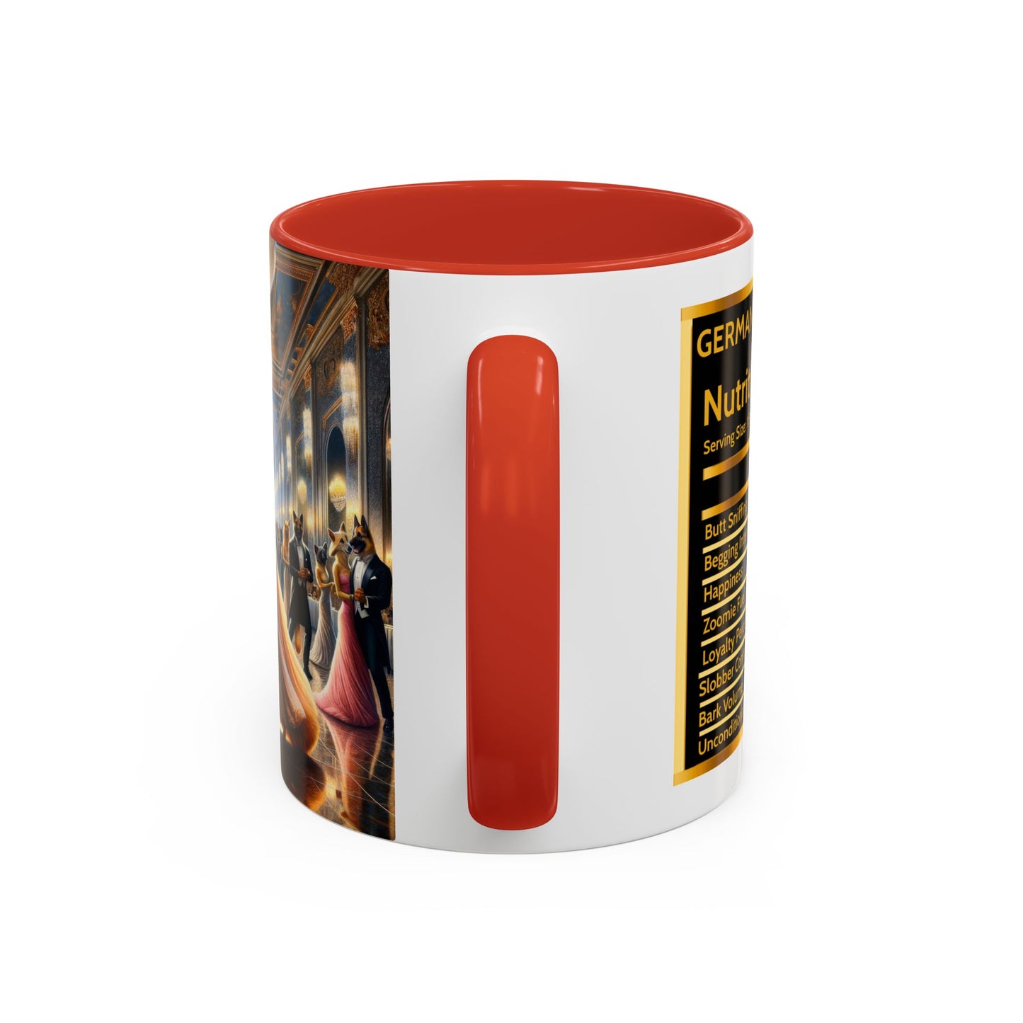 Dancing German Shepherds Accent Coffee Mug, 11oz