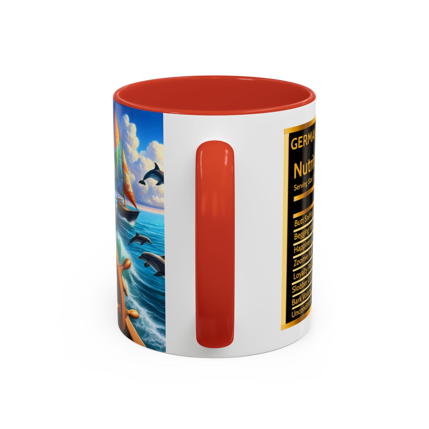 German Shepherd Boat Coffee Mug