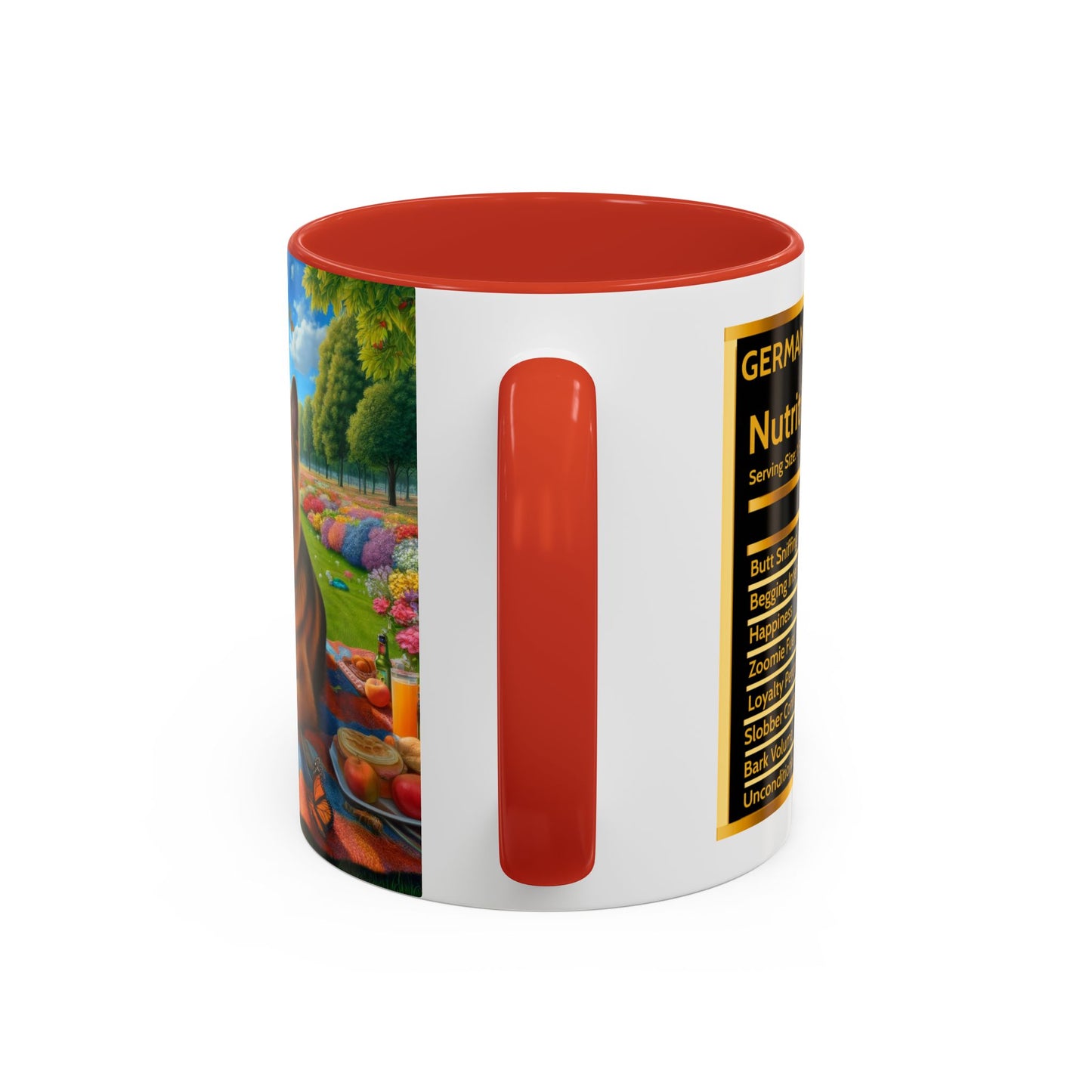 German Shepherd Having a Picnic Coffee Mug