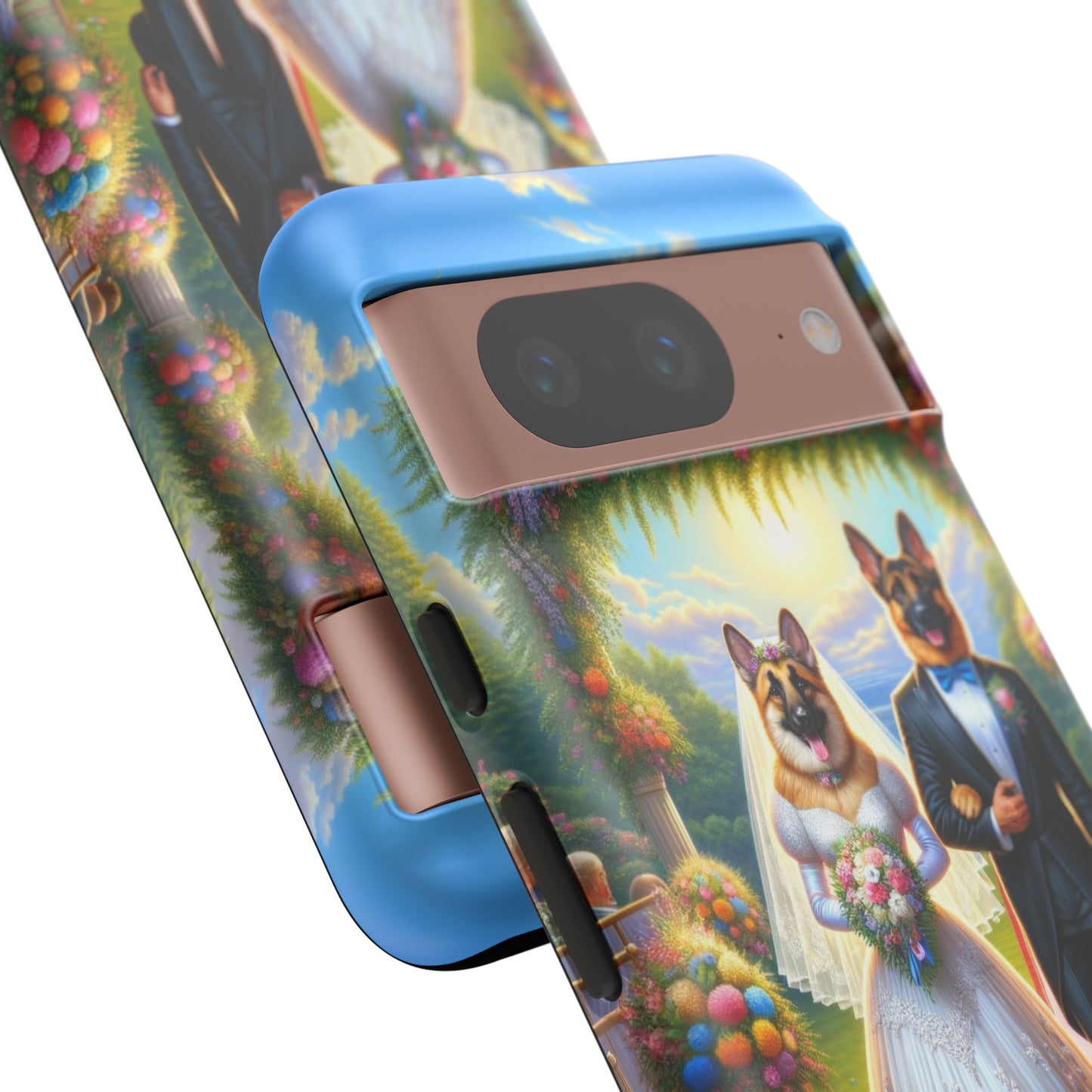 German Shepherds getting Married Phone Case