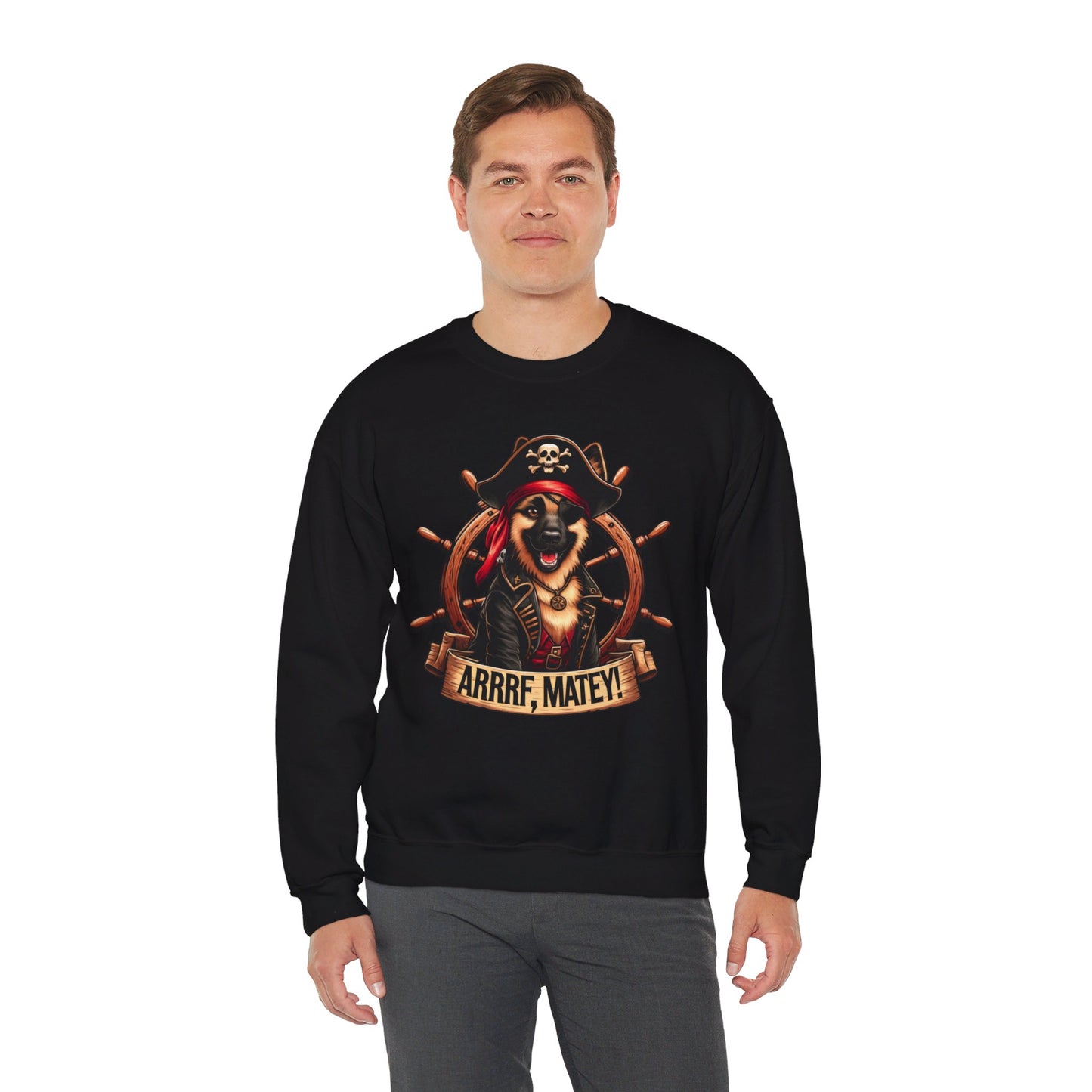 ARRRF, Matey Sweatshirt (10 colors) (German Shepherd)