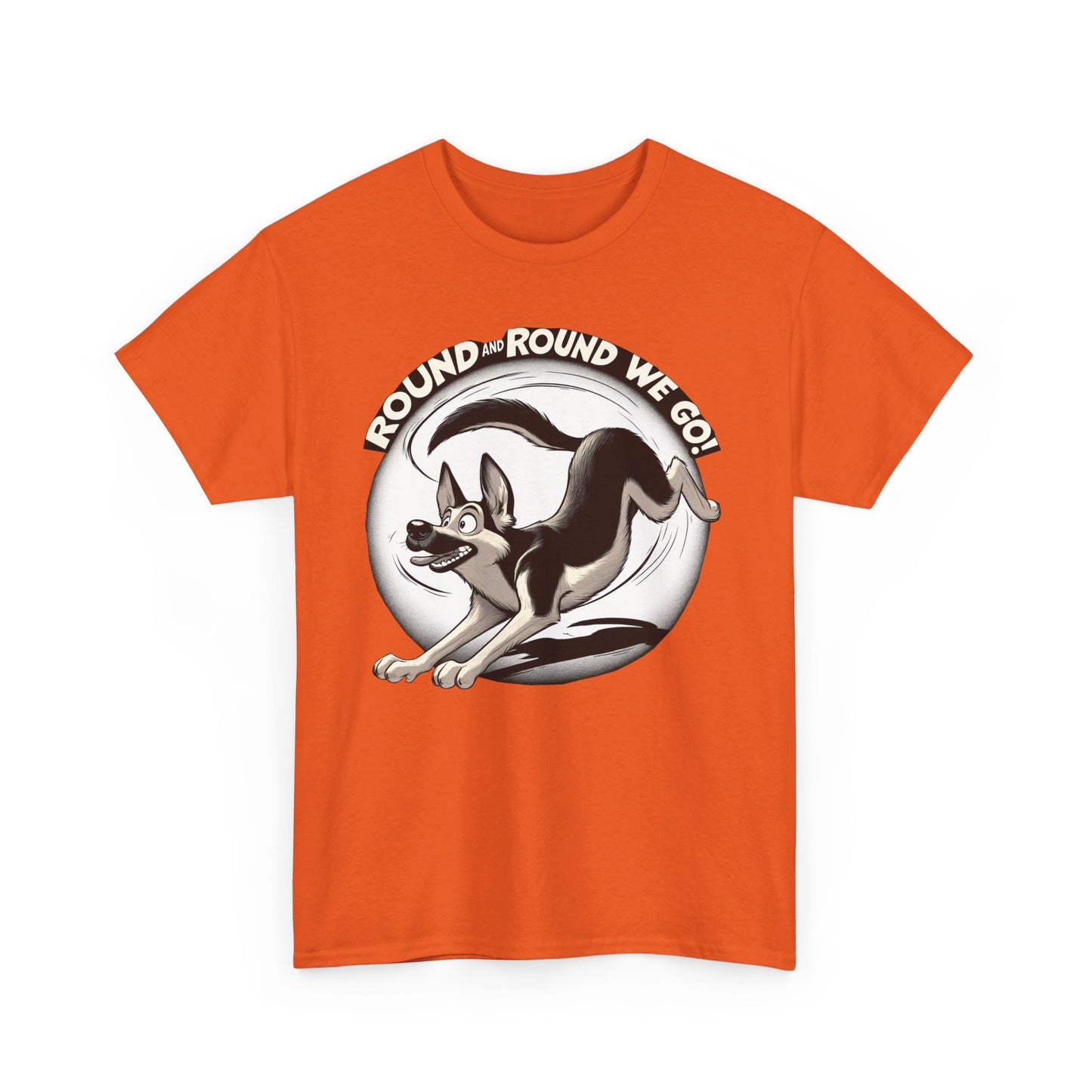 Round and Round We go! T-Shirt (13 colors) (German Shepherd)