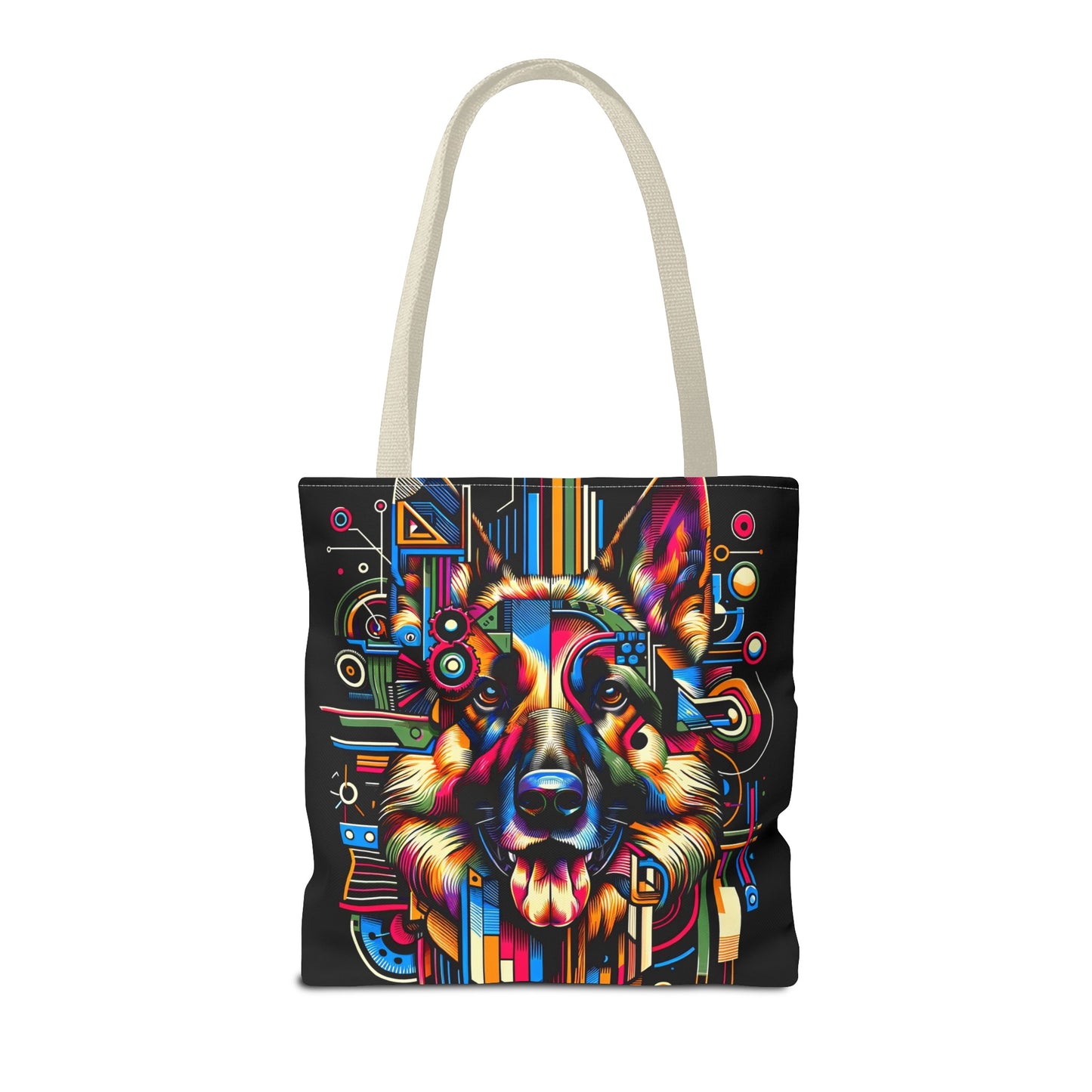 Constructivism and Dadaism German Shepherd Tote Bag