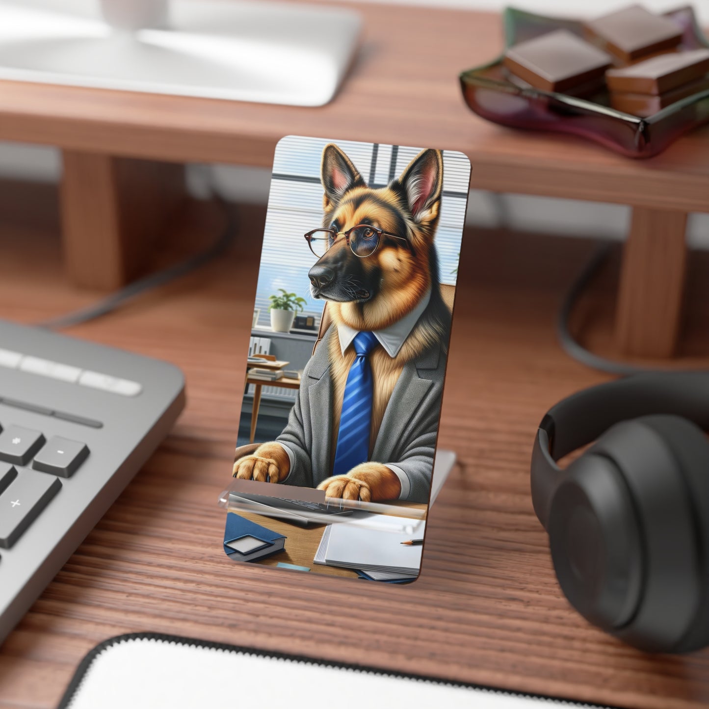 German Shepherd Working Smartphone Stand