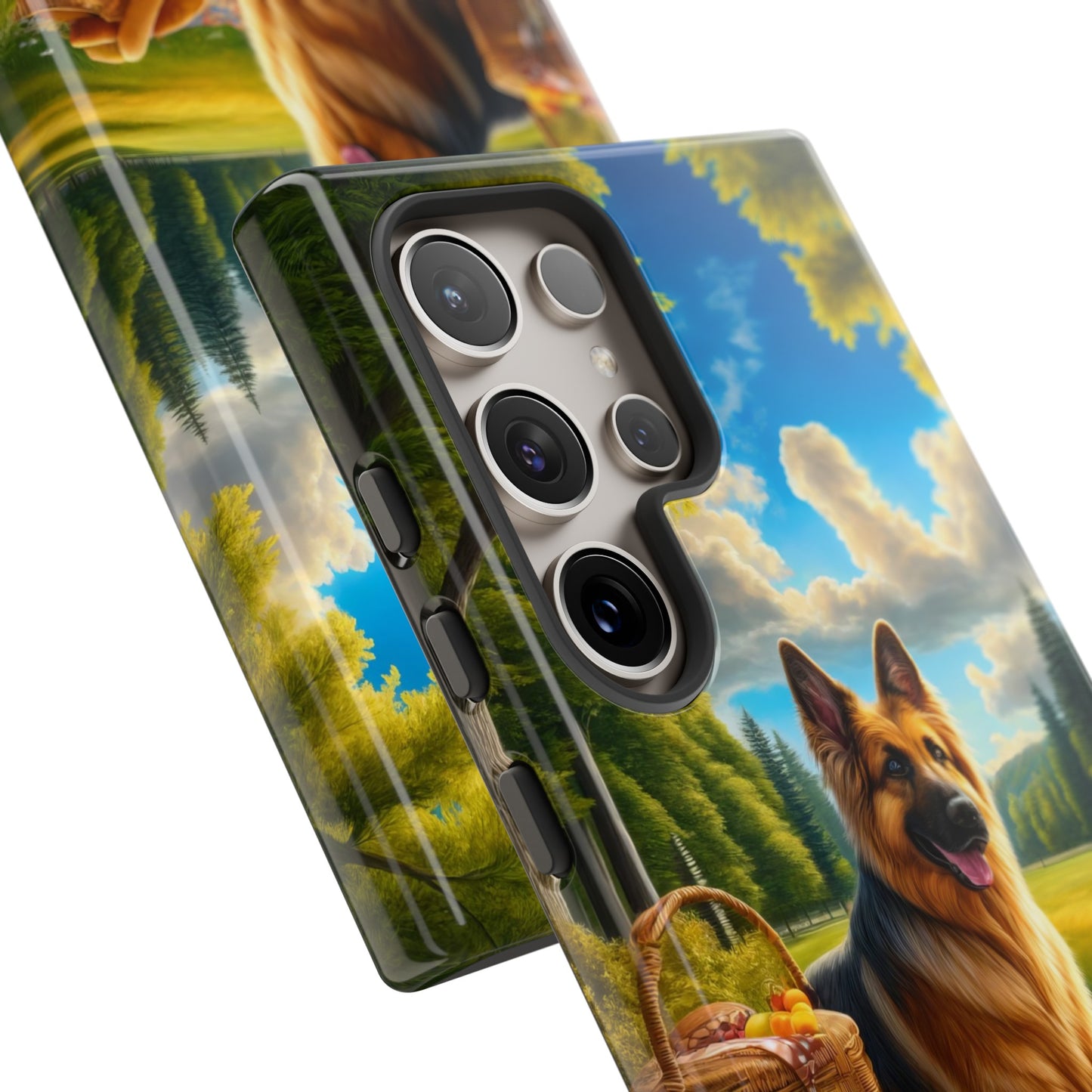 German Shepherd Giving a Speech Phone Case