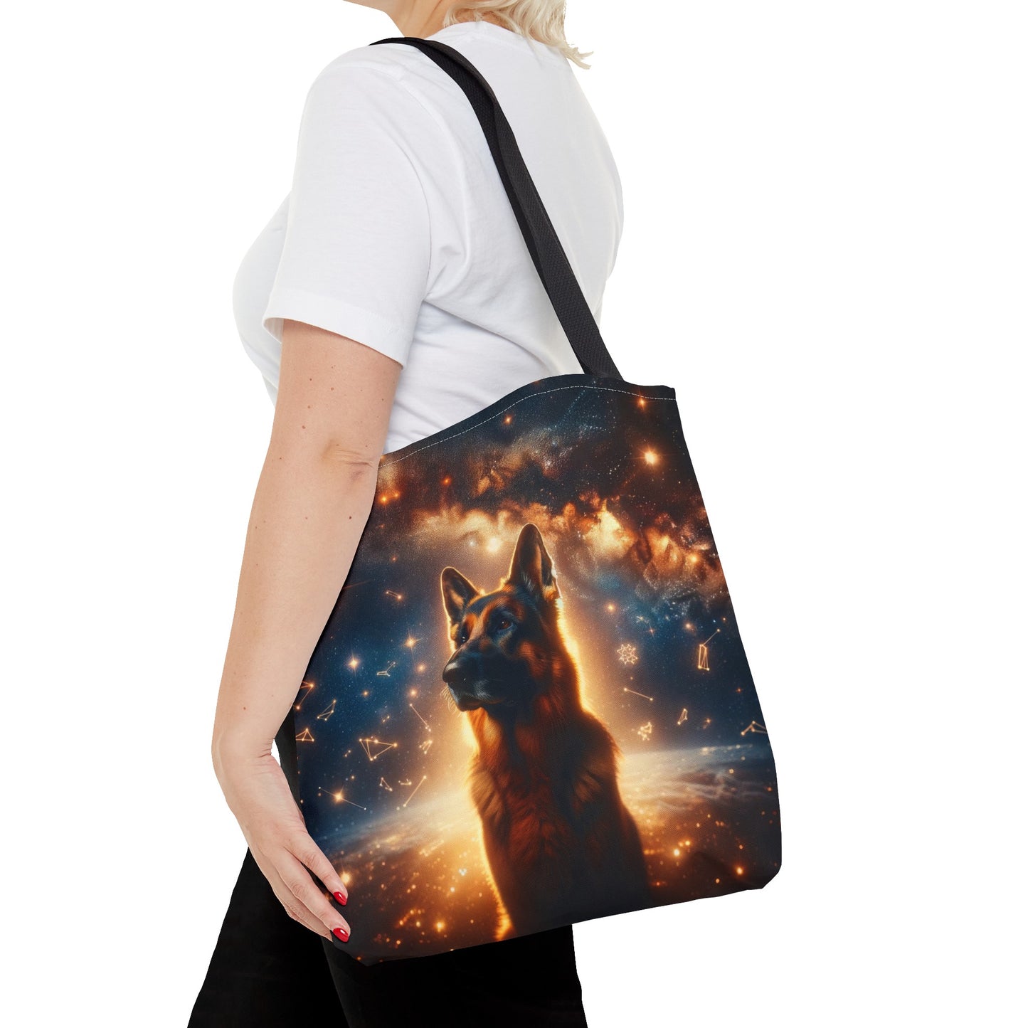 Star German Shepherd Tote Bag