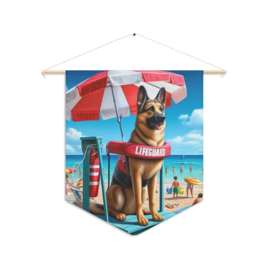 German Shepherd Lifeguard Pennant