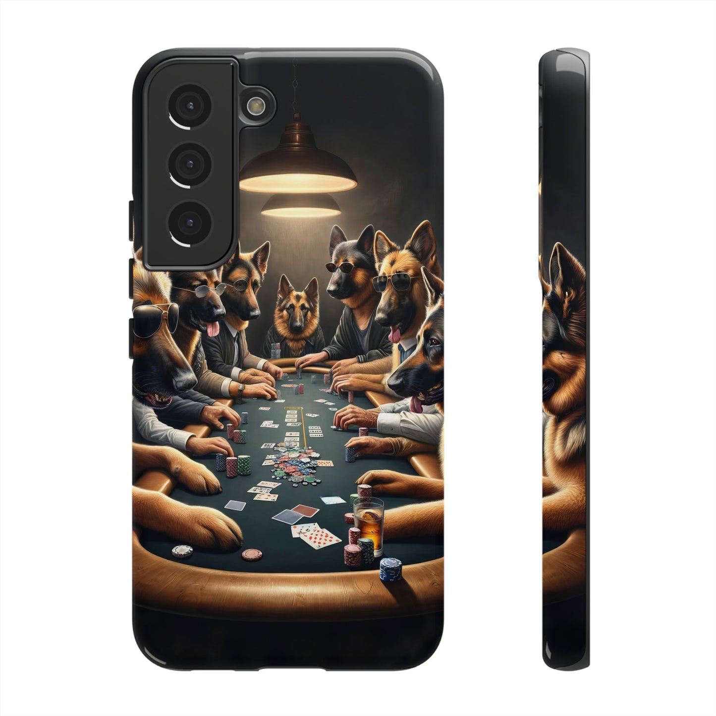 German Shepherds Playing Poker Tough Phone Case