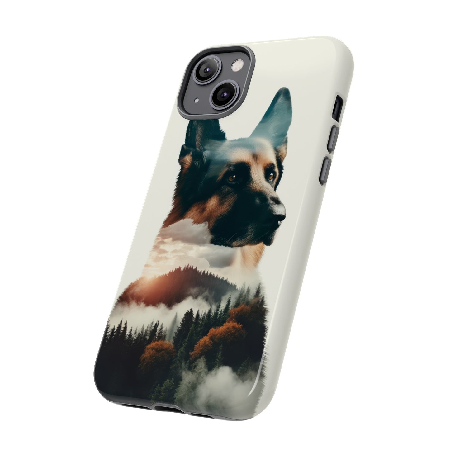 Romanticism and double exposure German Shepherd Phone Case