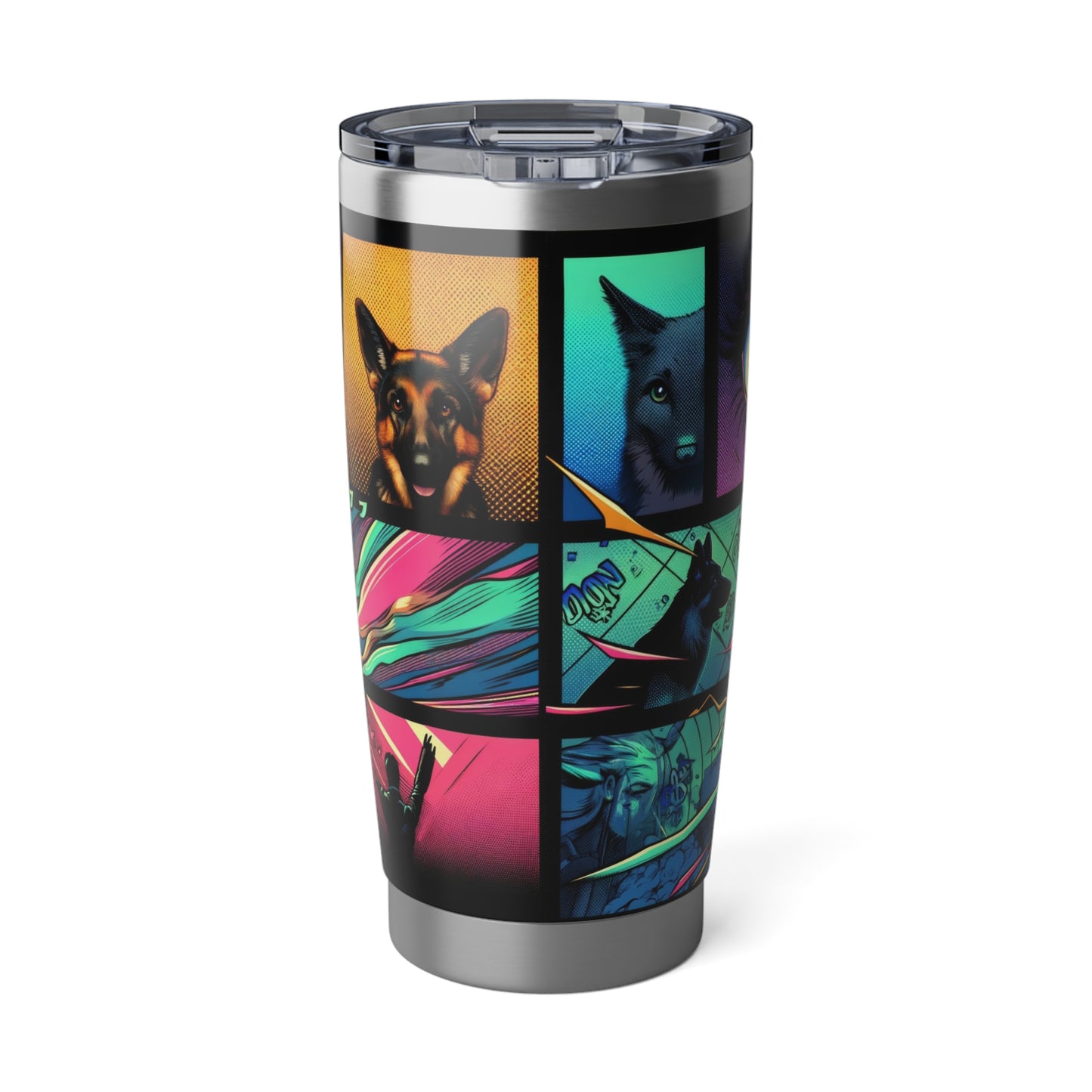 Comic book style German Shepherd 20oz Tumbler