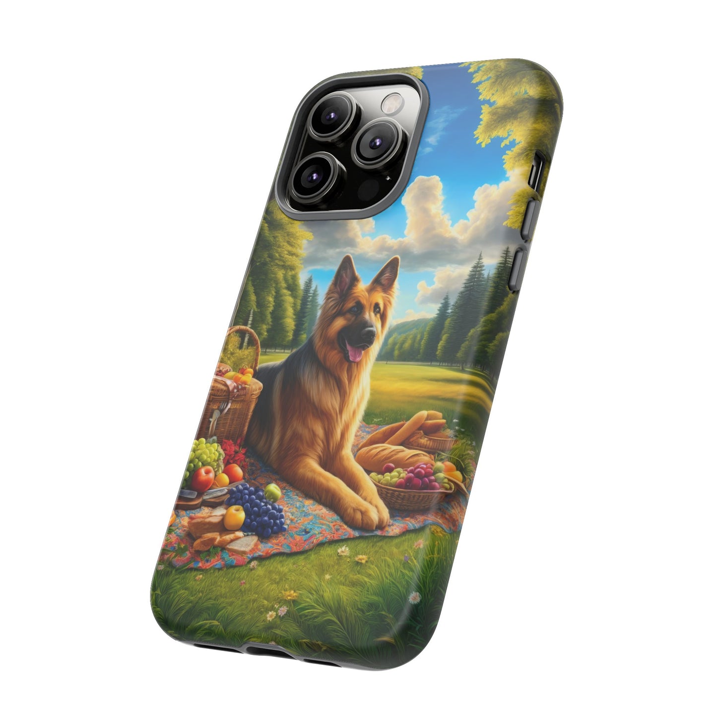 German Shepherd Giving a Speech Phone Case