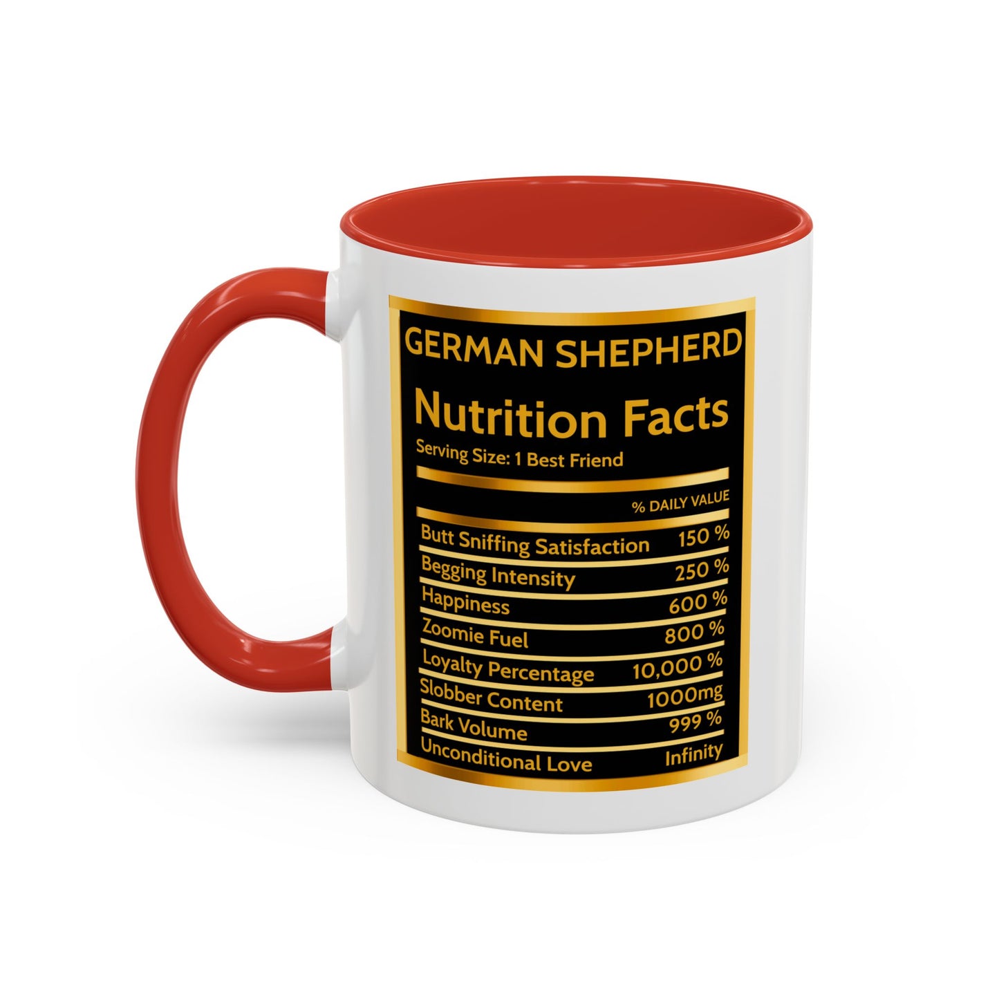 German Shepherd in Space Accent Coffee Mug, 11oz