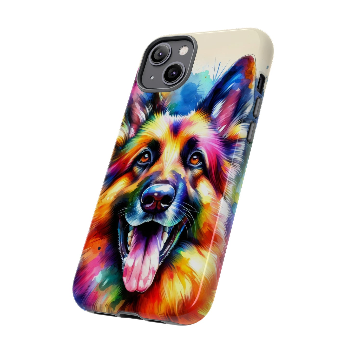 German Shepherd in Watercolor Tough Phone Case