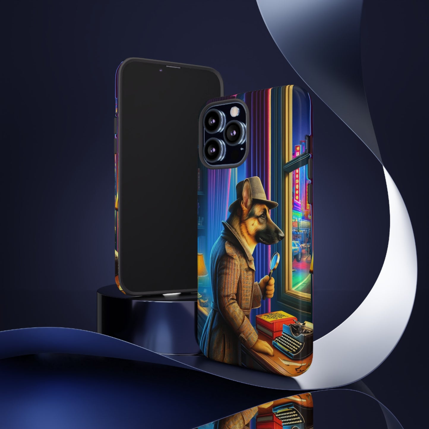 German Shepherd Detective Phone Case