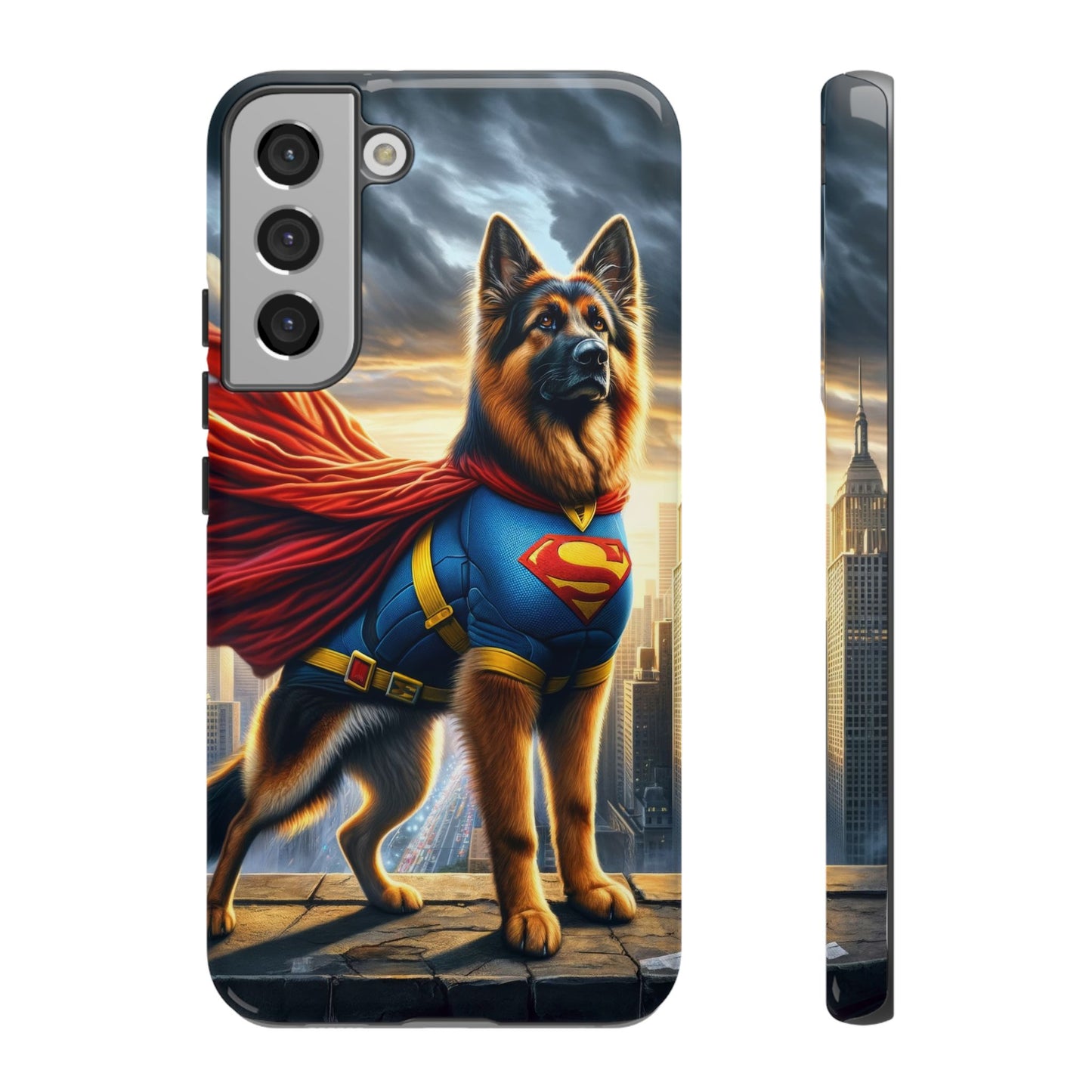 German Shepherd Superhero Phone Case