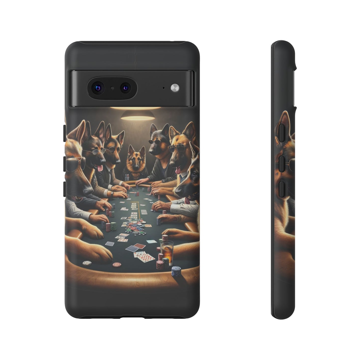 German Shepherds Playing Poker Tough Phone Case