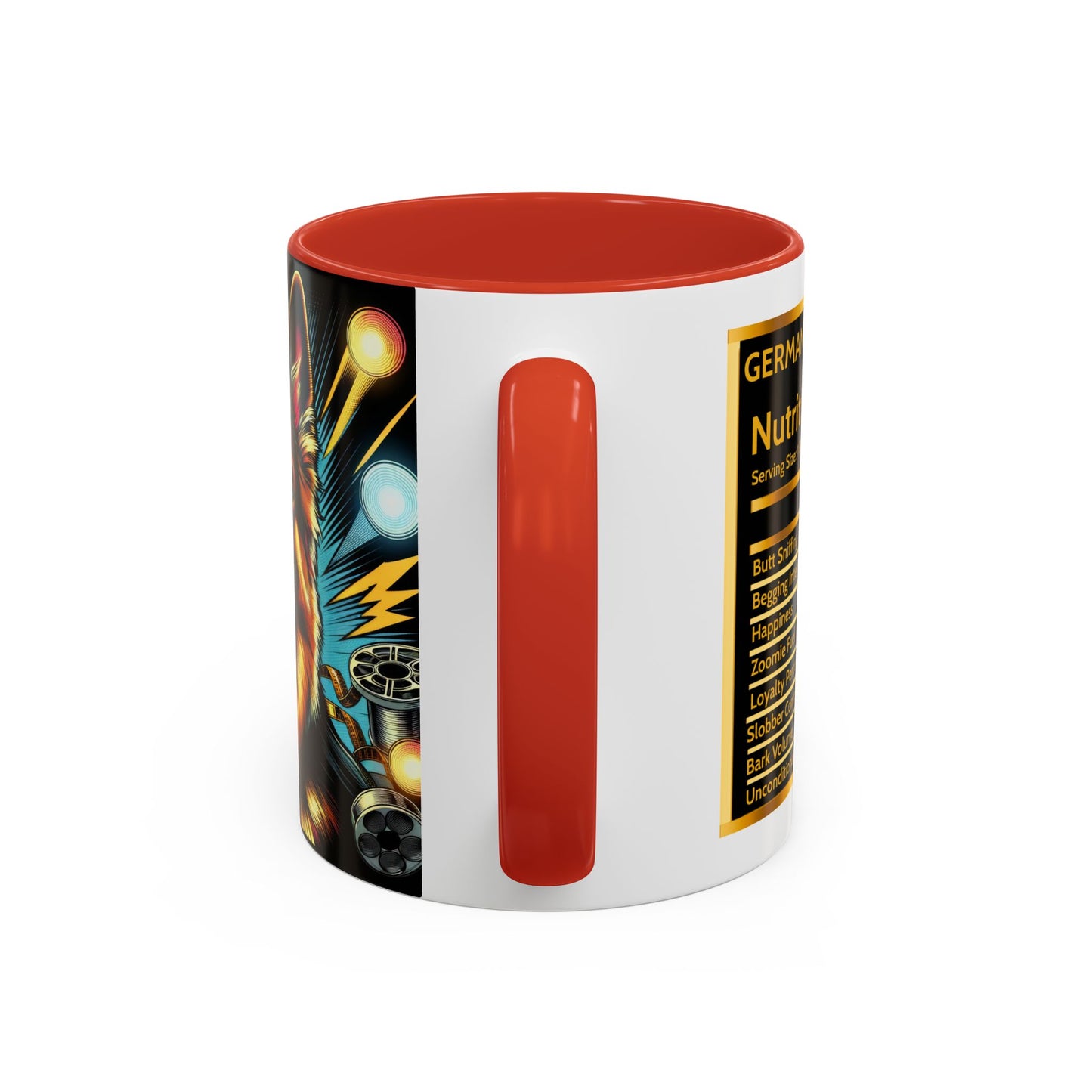 Comic book style German Shepherd Coffee Mug