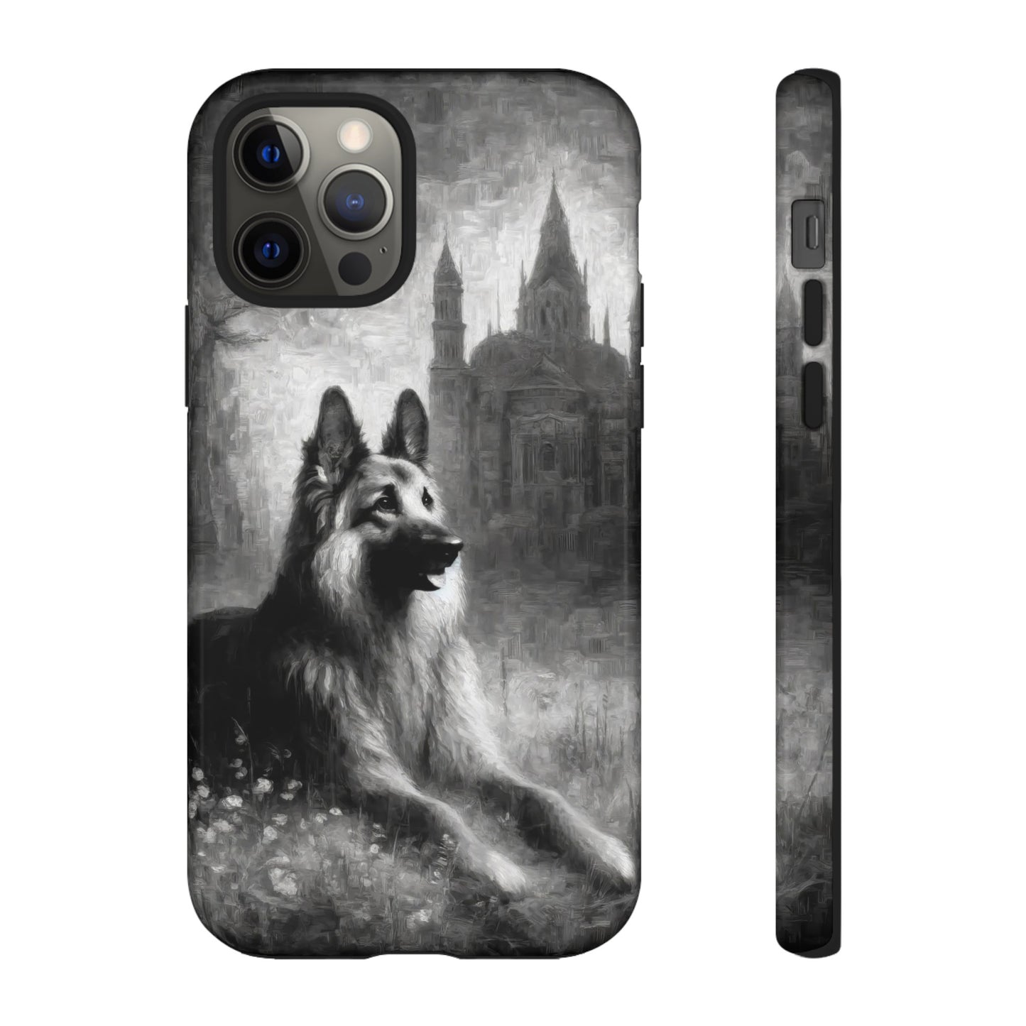 Neo-impressionism German Shepherd Phone Case