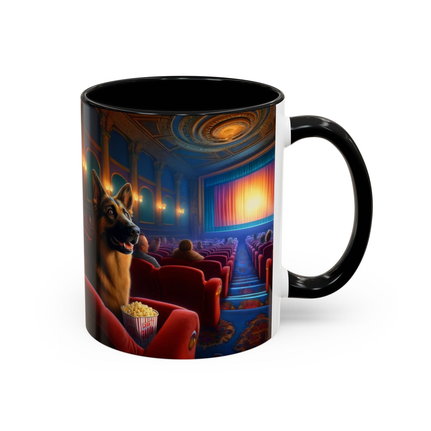 German Shepherd In a Theater  Coffee Mug