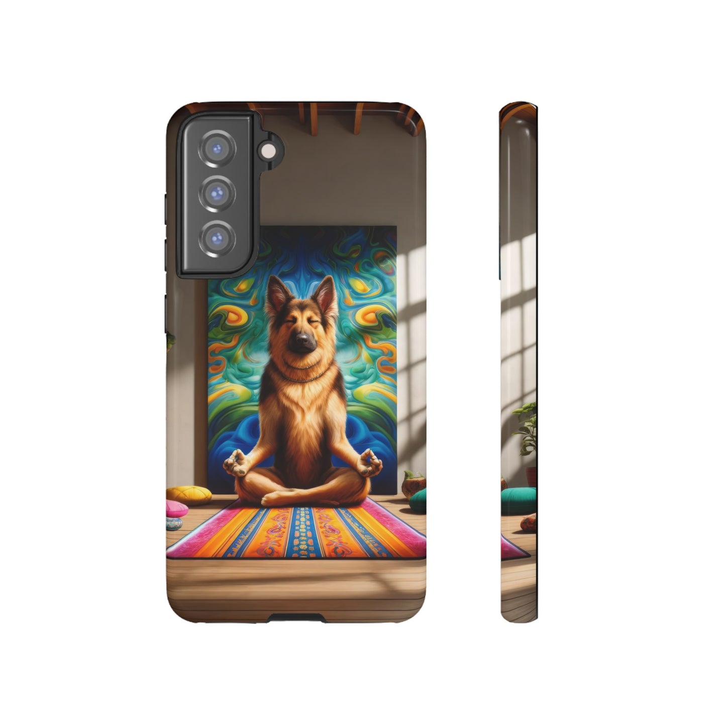 German Shepherd Meditating Phone Case