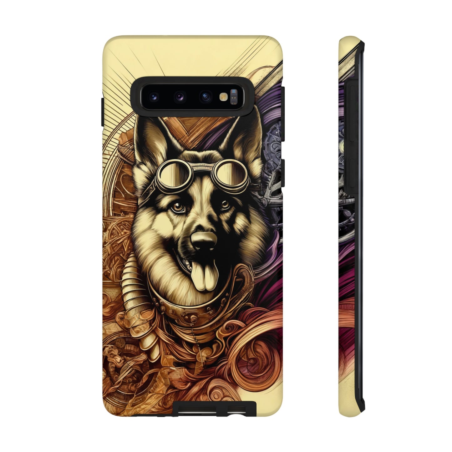 Steampunk German Shepherd Phone Case