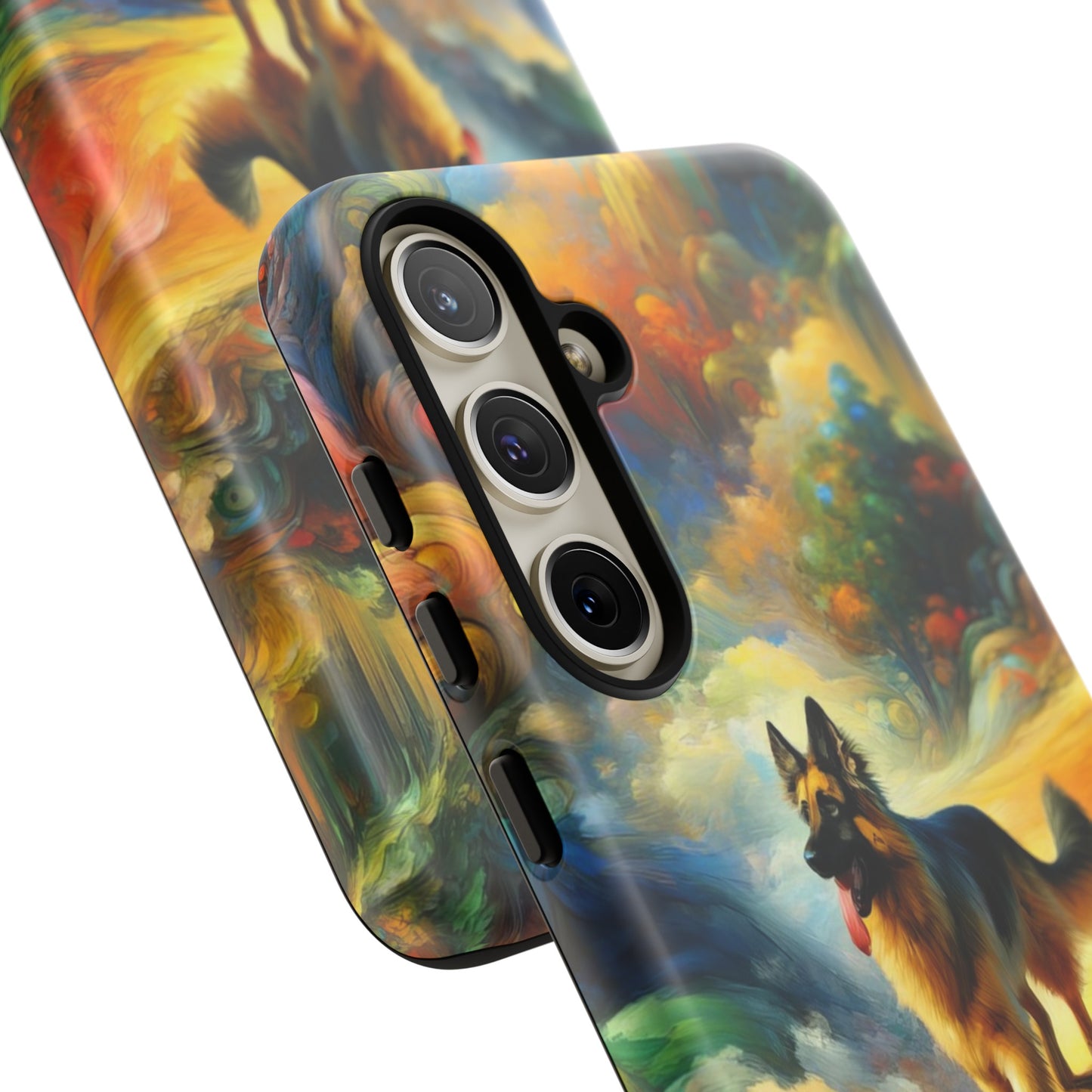 Fantasy and fauvism German Shepherd Phone Case