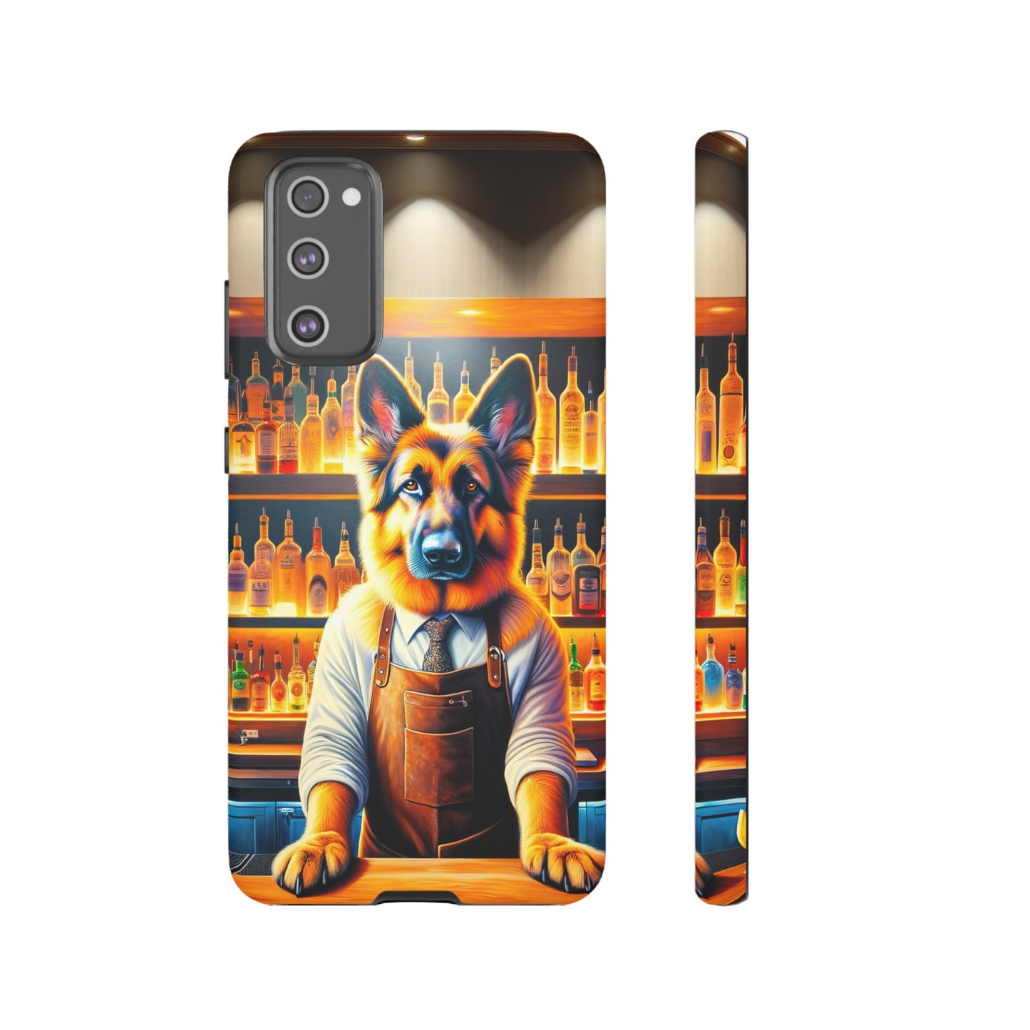 German Shepherd Tending a Bar Phone Case