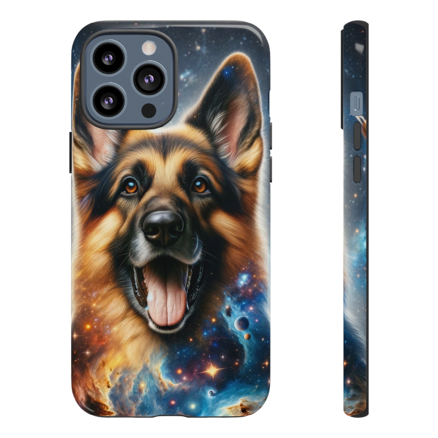 German Shepherd in Space Tough Phone Case