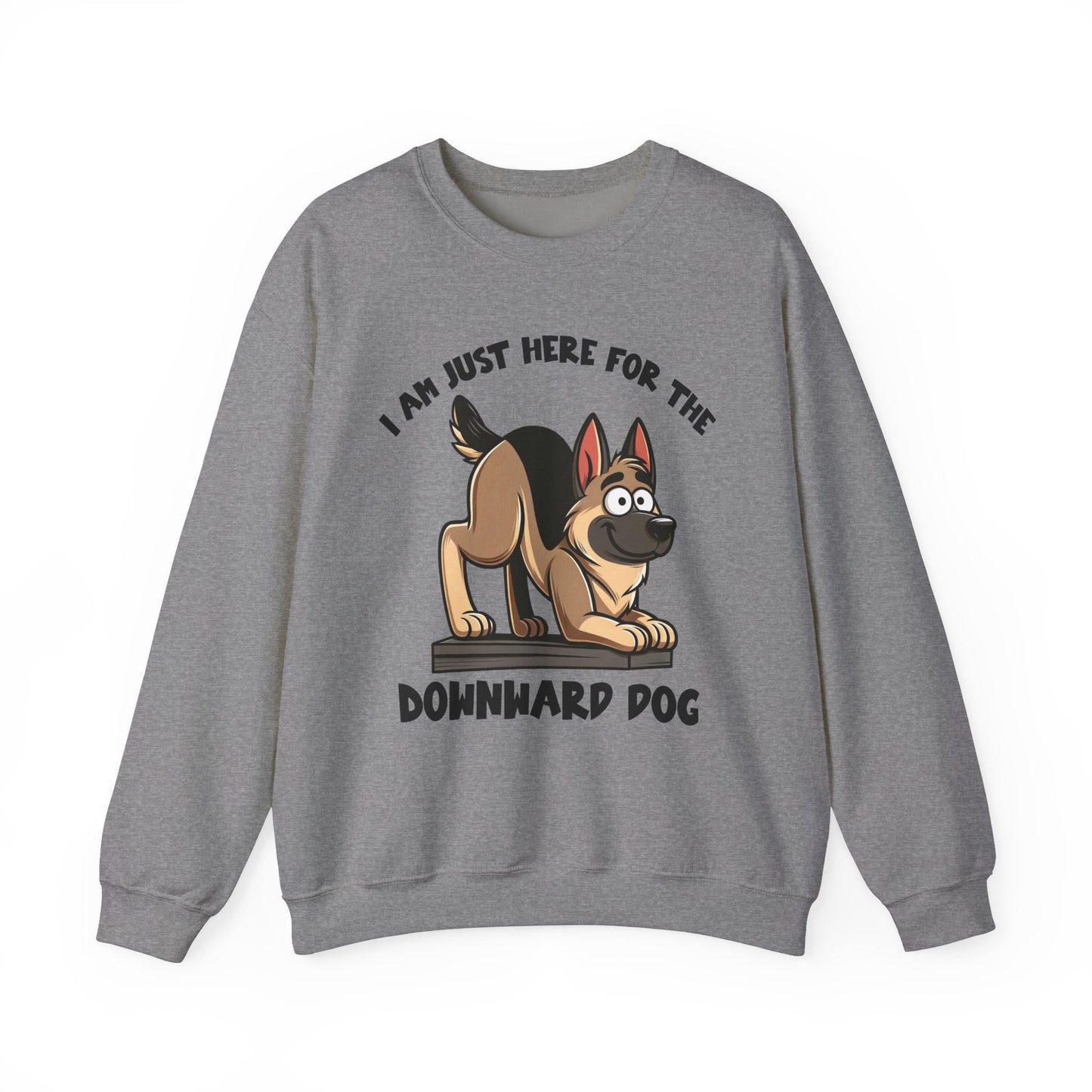 DownWard Dog Sweatshirt (10 colors) (German Shepherd)