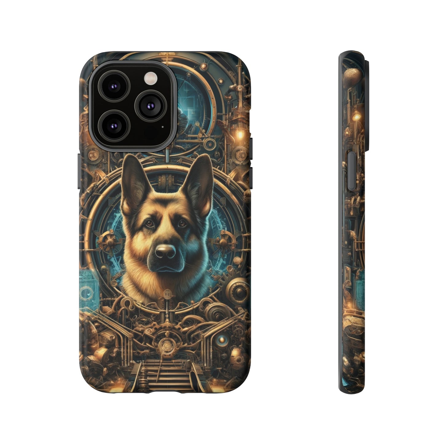 Steampunk Fantasy V2 German Shepherd Phone Case