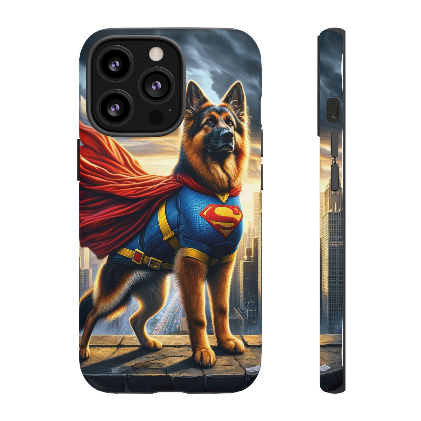 German Shepherd Superhero Phone Case