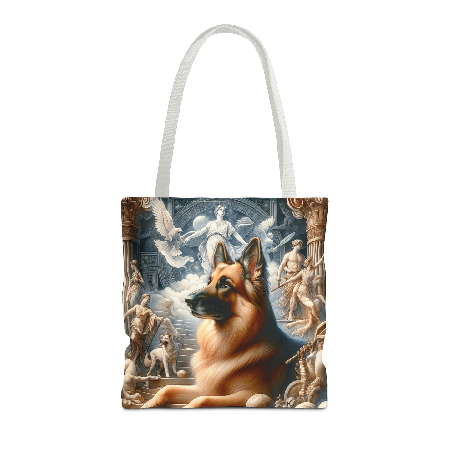 Neo-classicism and dreamy fantasy German Shepherd Tote Bag