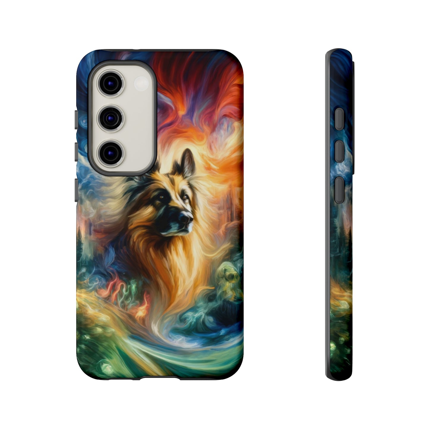 Expressionism and fantasy German Shepherd Phone Case