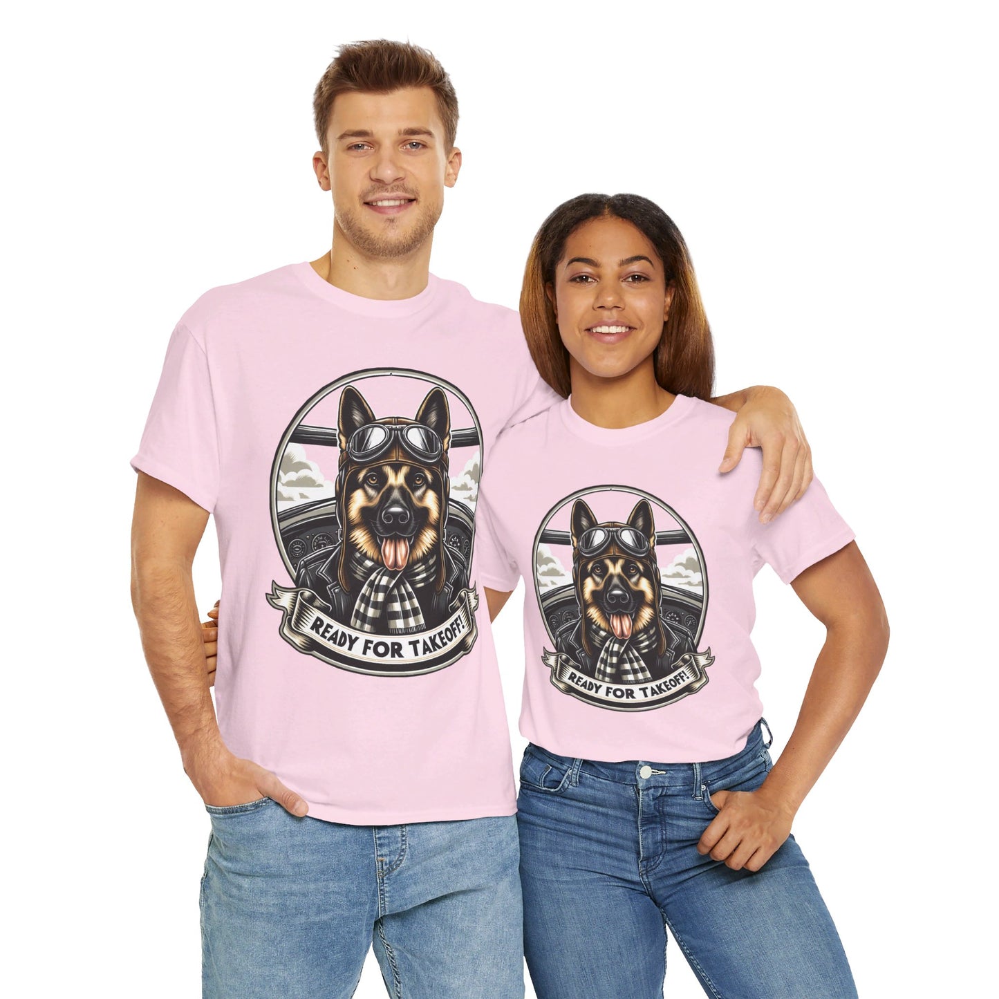 Ready for Takeoff! T-Shirt (13 colors) (German Shepherd)