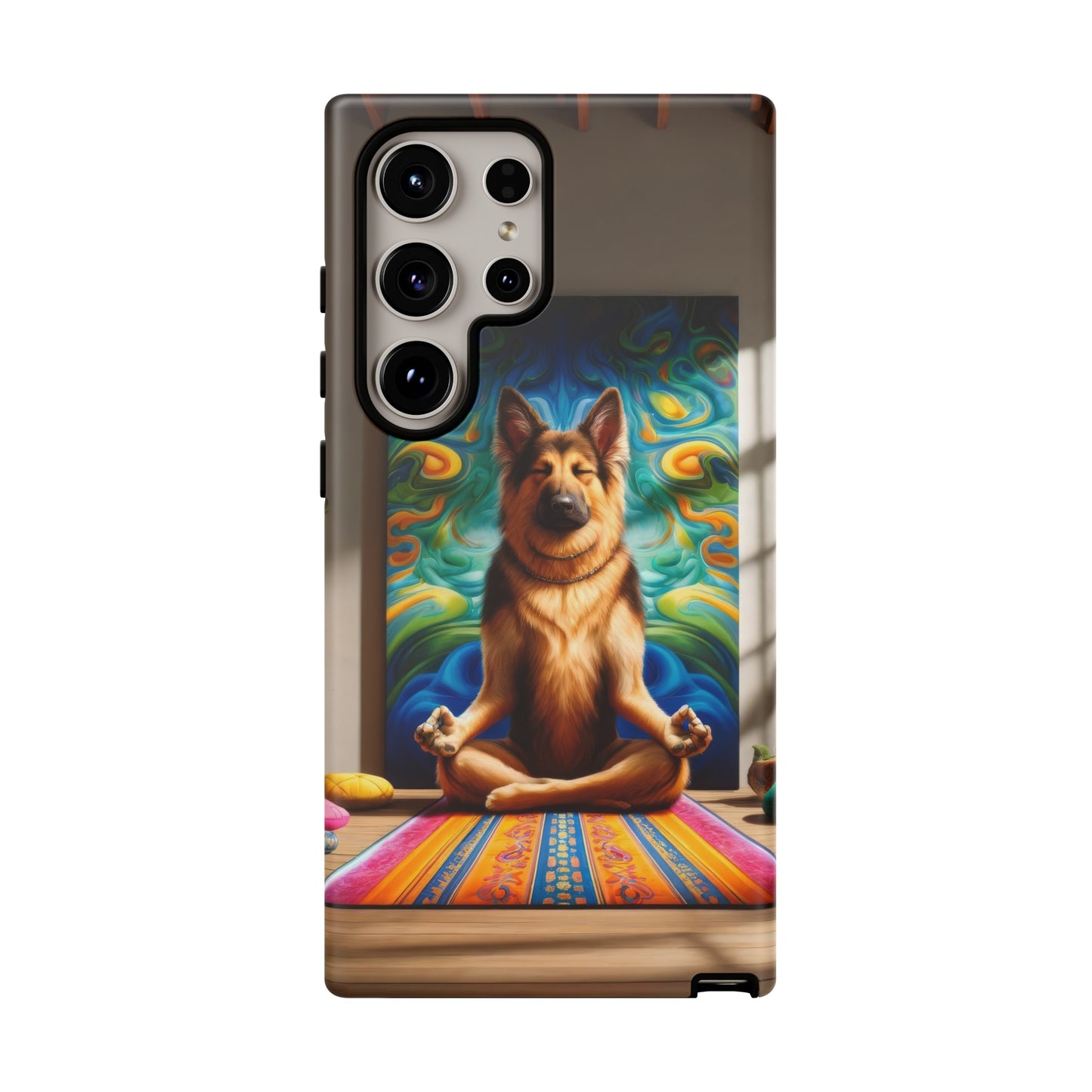 German Shepherd Meditating Phone Case