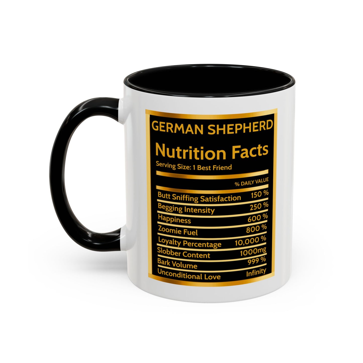 German Shepherd Playing Baseball Accent Coffee Mug, 11oz